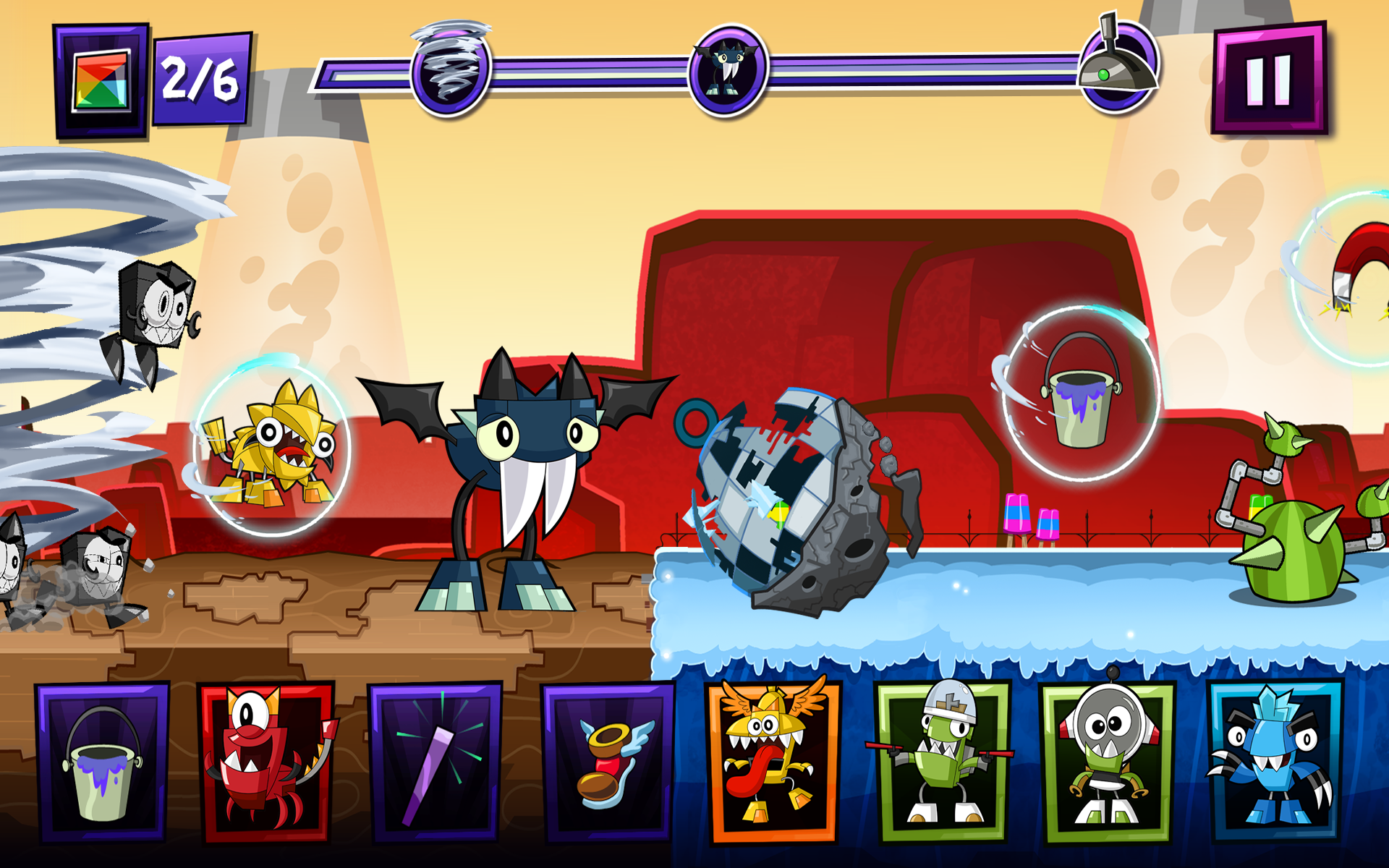 Android application Mixels Rush screenshort