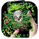 ダウンロード Green Weed Skull Theme をインストールする 最新 APK ダウンローダ