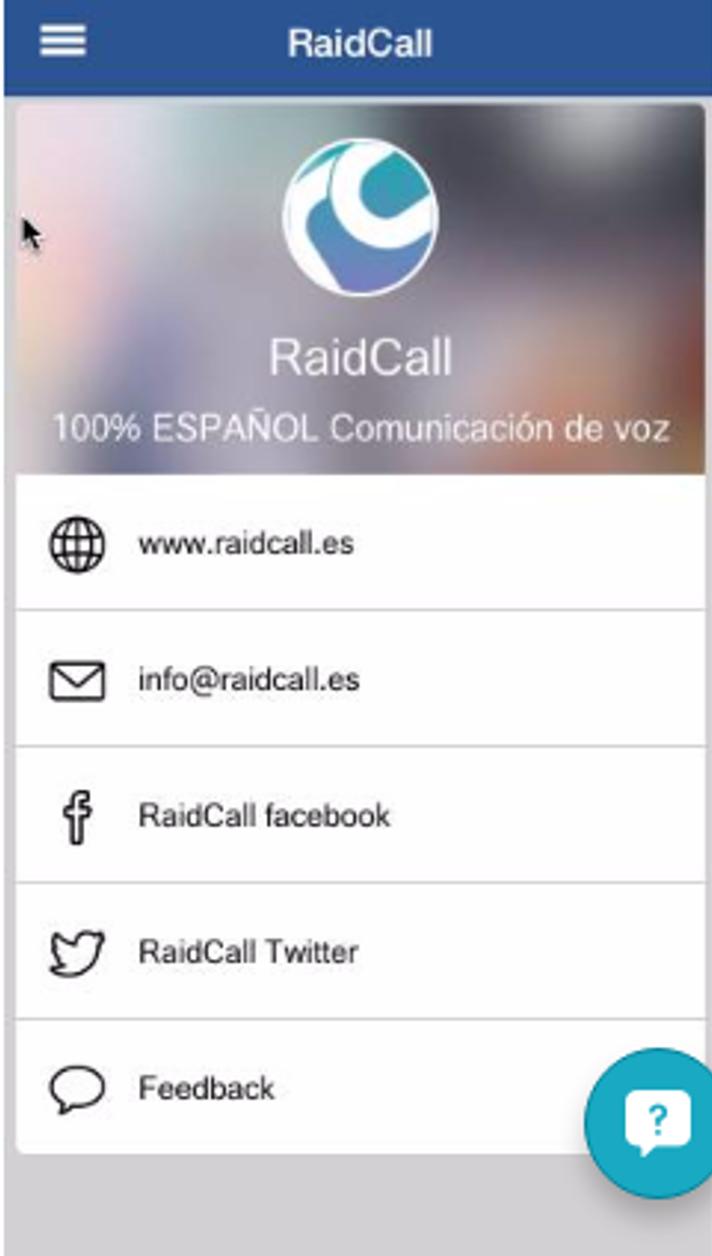 Android application RaidCall screenshort