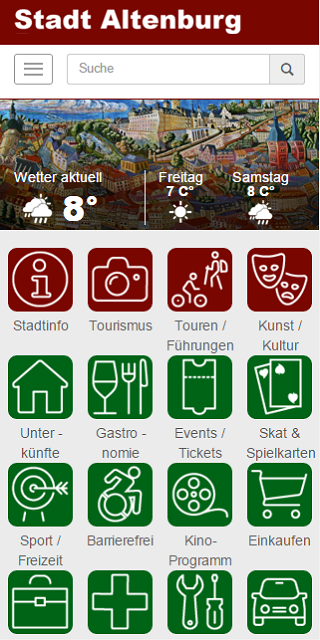 Android application Cityguide Altenburg screenshort