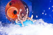 The Aqua Racer slide is a tandem water slide that lets competitors race side-by-side on tubes.