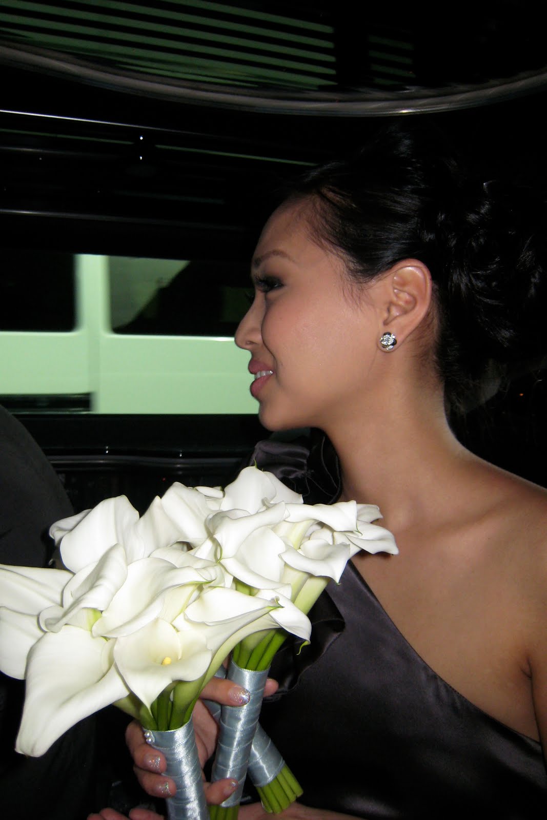 Teal and Black Wedding : Signs artificial calla lily bride