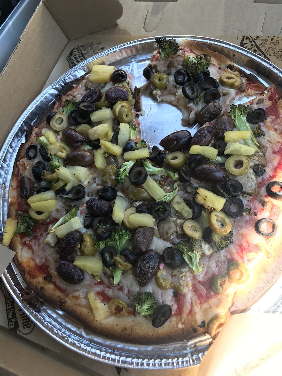 Gluten-Free Pizza at Pie O Mine Greens