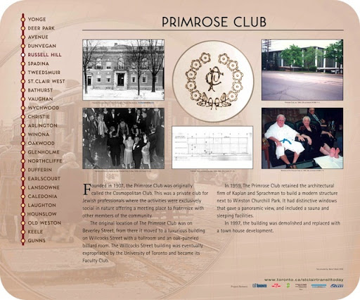 Founded in 1907, the Primrose Club was originally called the Cosmopolitan Club. This was a private club for Jewish professionals where the activities were exclusively social in nature offering a...