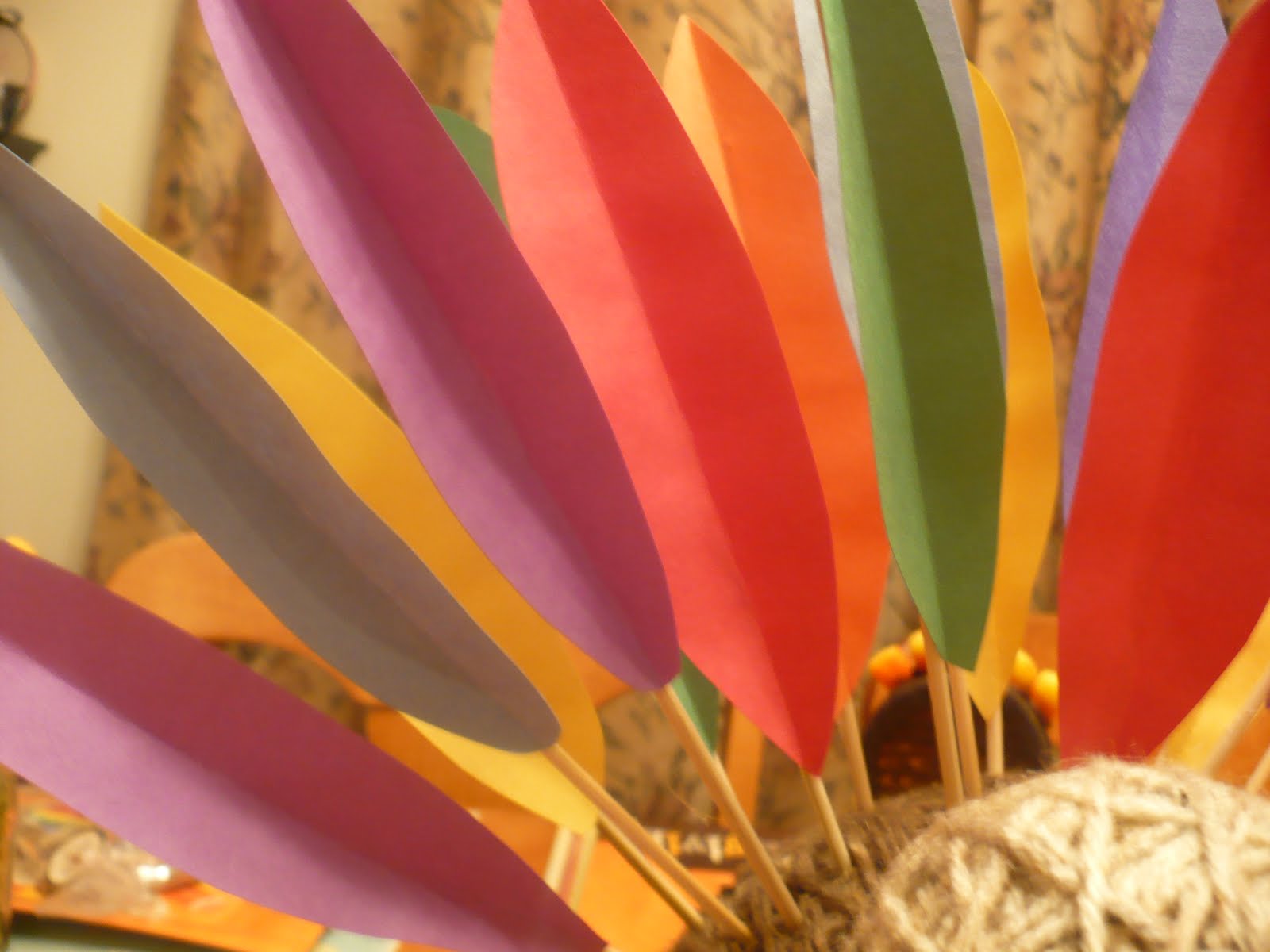 princess centerpiece feathers