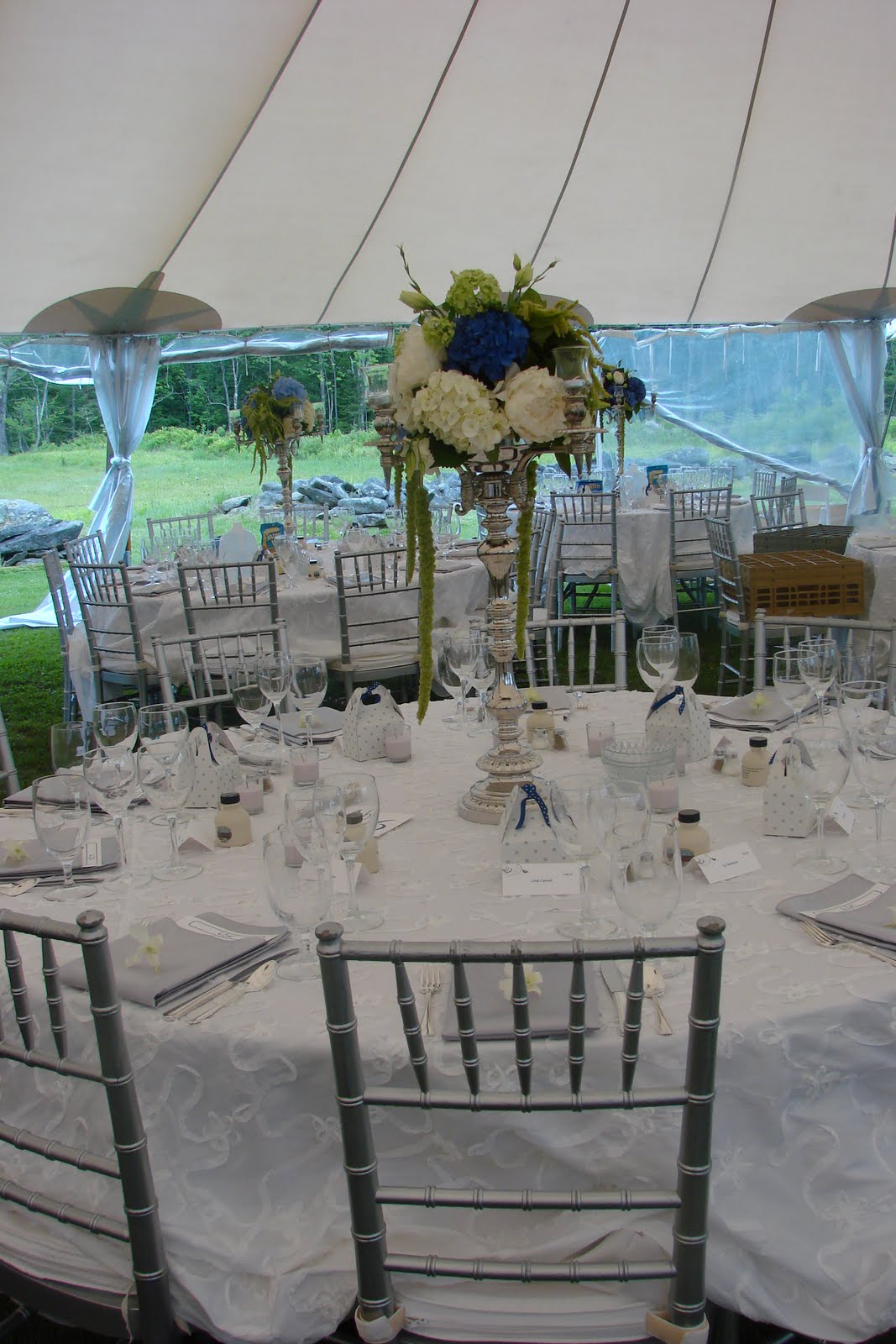 hydrangea centerpieces for