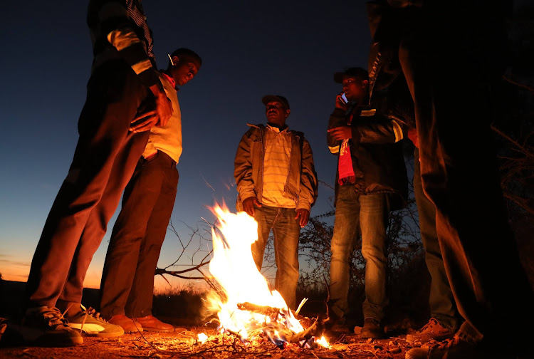 LanXess mineworkers on Tuesday evening held a night virgil outside mine's premises following an underground protest action.