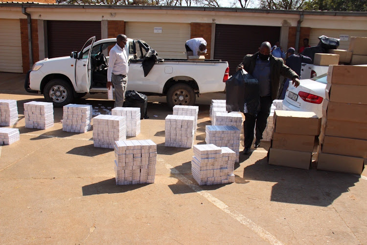 Police raided a warehouse in Mokopane on Wednesday.