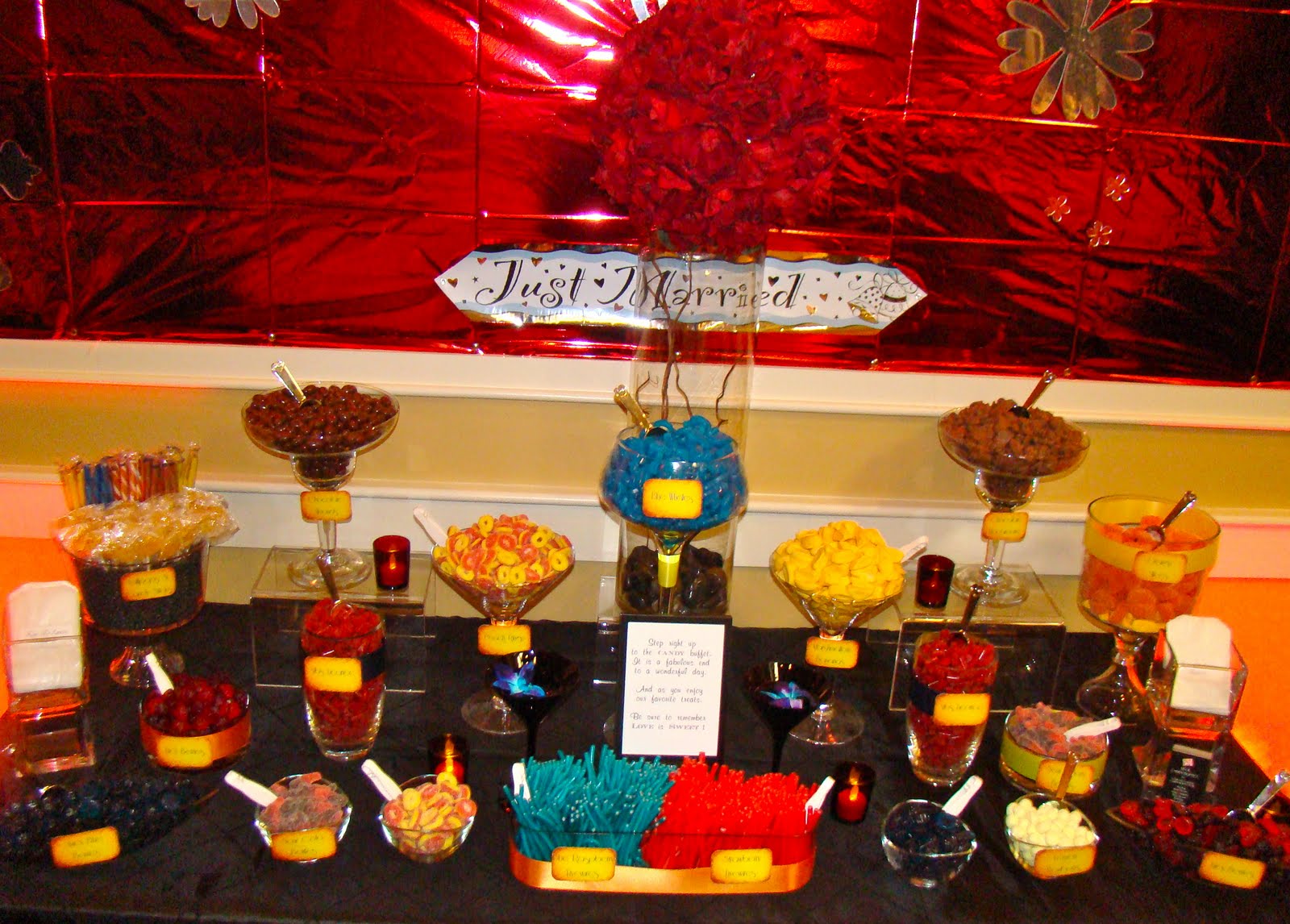 blue and brown candy buffet blue and brown candy buffet