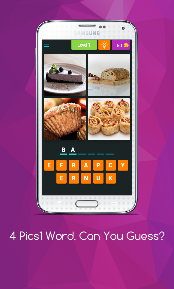 Android application 4Pics 1Word Challenging Levels screenshort