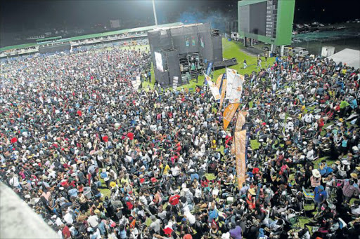 Crowds at the Buyele’khaya Pan African Music Festival at Buffalo Park Cricket Stadium Picture: FILE