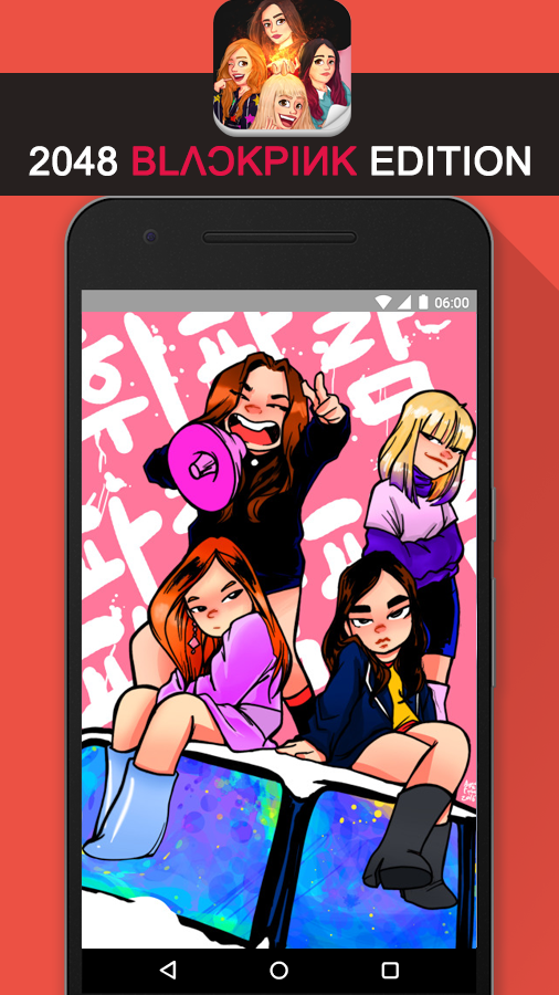 Android application 2048 BLACKPINK KPop Cute Game screenshort