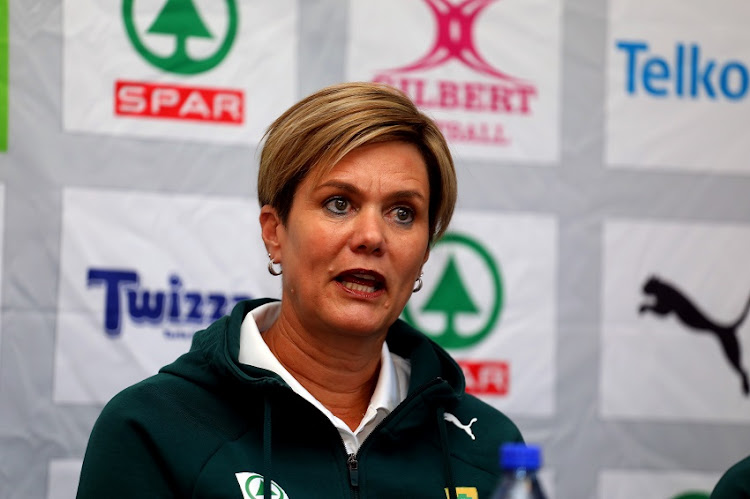 Dorette Badenhorst during the Spar Challenge, International Netball Test Series media briefing at Southern Sun, Waterfront Hotel on November 28, 2019 in Cape Town, South Africa.