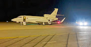 The air force VIP plane used by defence minister Nosiviwe Mapisa-Nqakula to give fellow ANC members a lift  to Zimbabwe.  