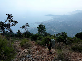 Les crêtes jusqu'à Menton