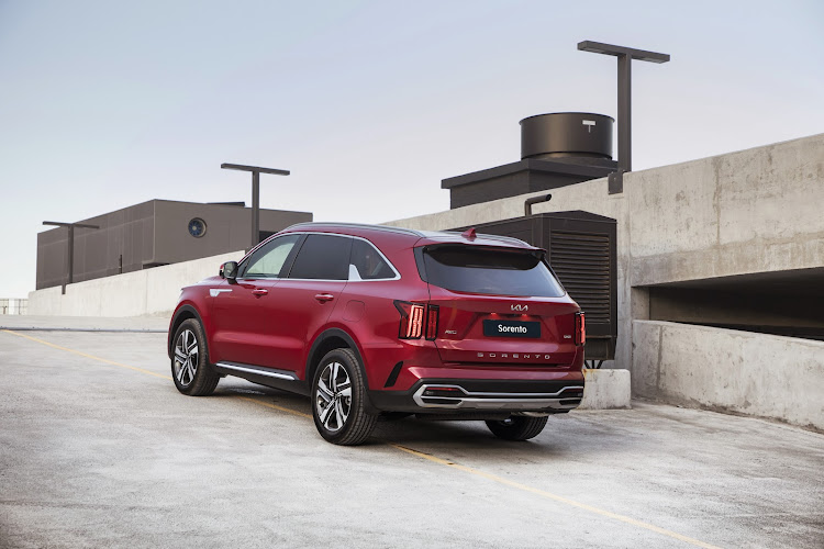 The crisp and attractive rear features wraparound taillights.