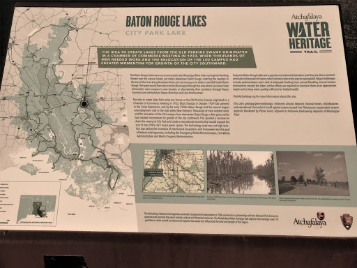   The idea to create lakes from the old Perkins Swamp originated in a Chamber of Commerce meeting in 1933, when thousands of men needed work and the relocation of the LSU campus had created...