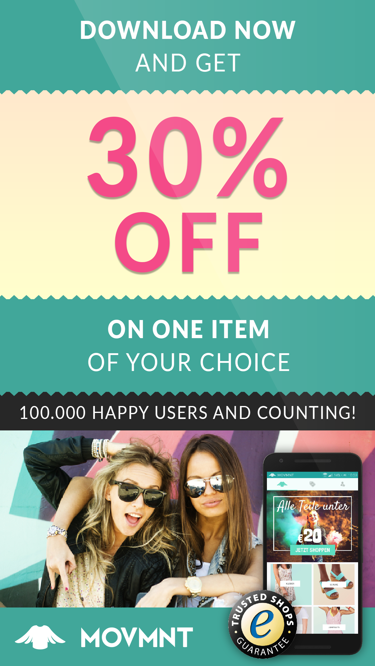 Android application MOVMNT–Shopping @ great prices screenshort