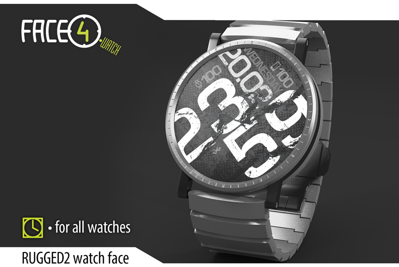 Android application RUGGED2 Watch Face screenshort