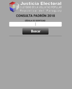 Consulta Padron 2018 Paraguay Screenshot