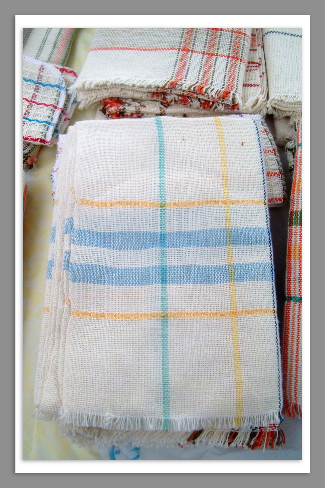 Light Blue and Yellow Towel