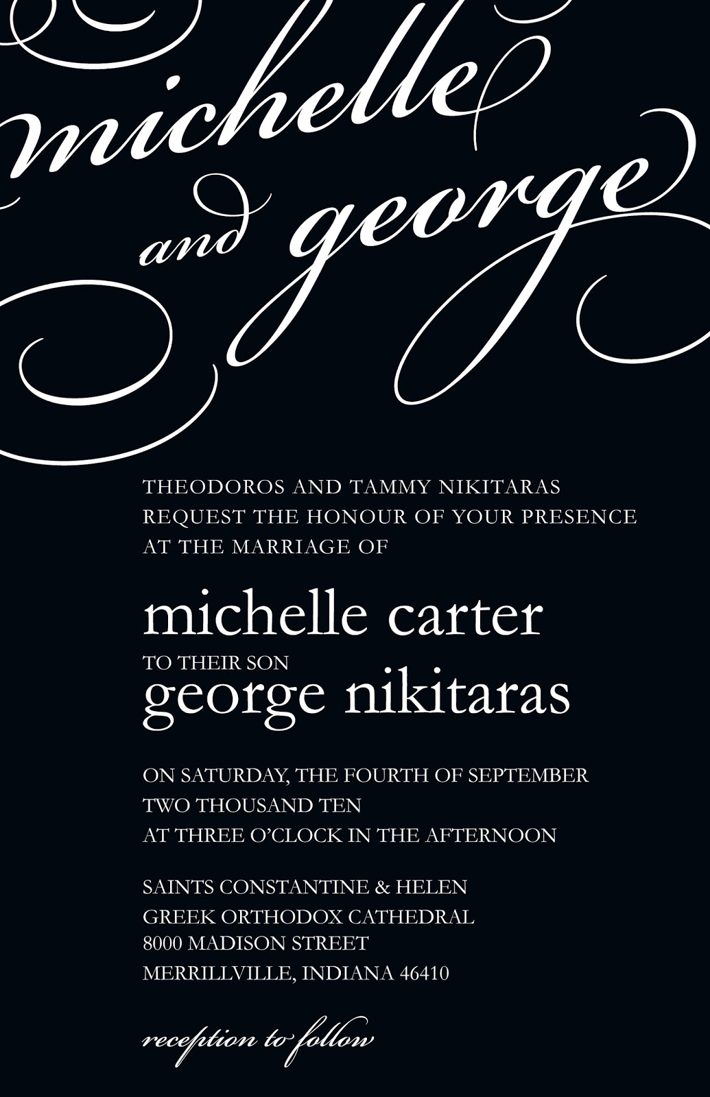 Their invitation. Holy black Their invitation. Holy black