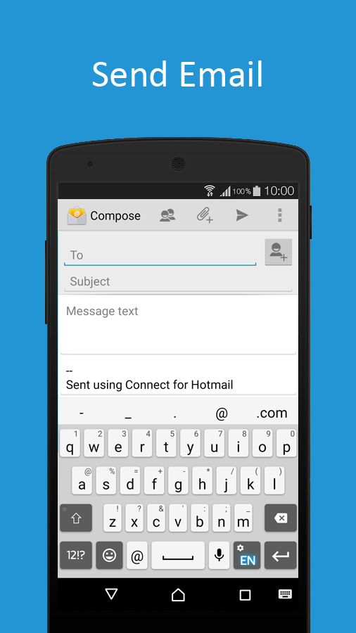 Android application weMail -client for Hotmail screenshort