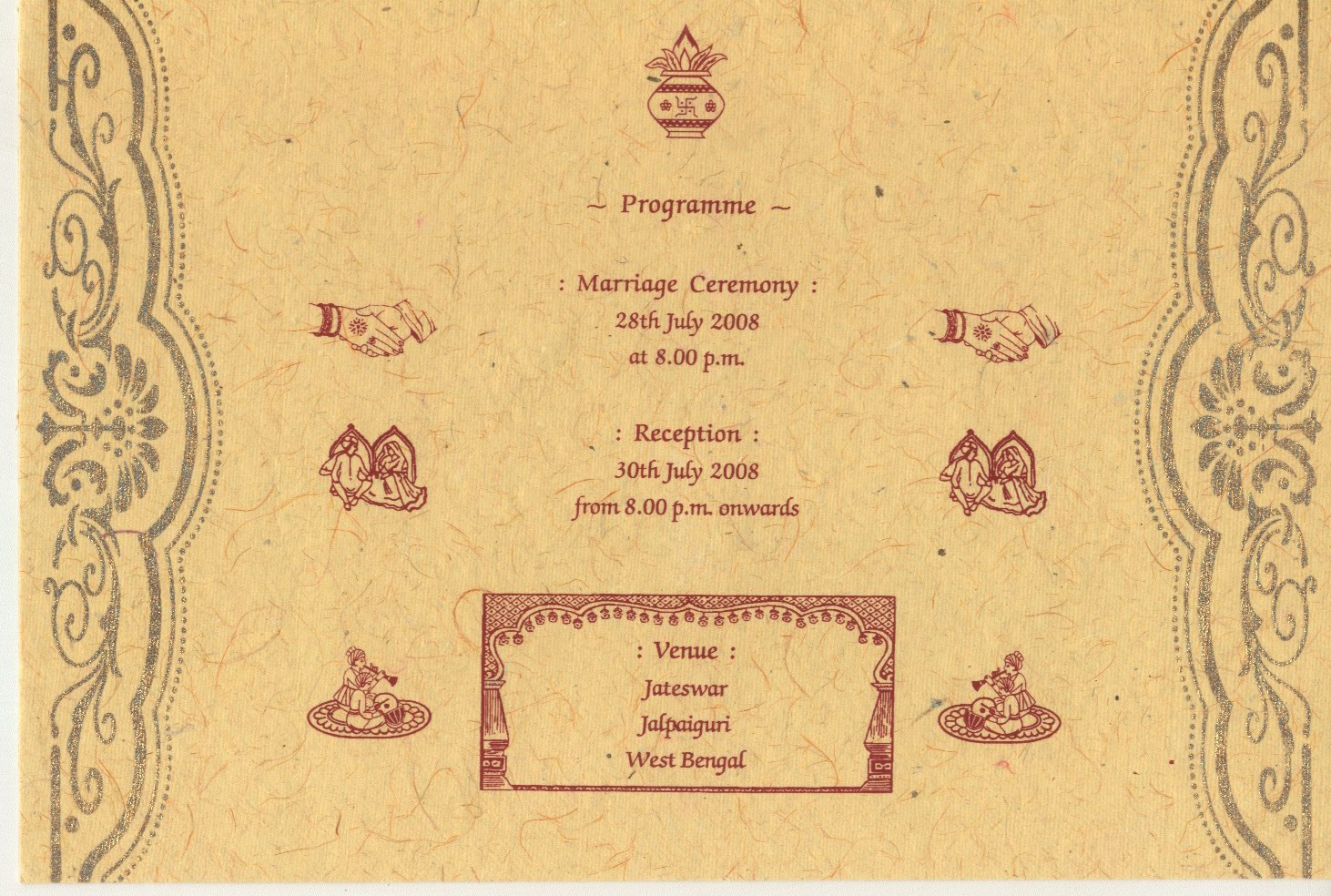 bengali wedding invitation