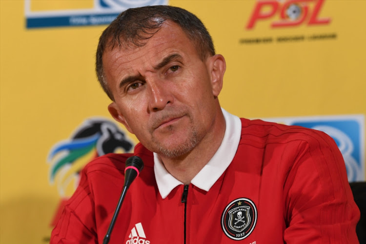 Orlando Pirates's Serbian coach Milutin Sredojevic.