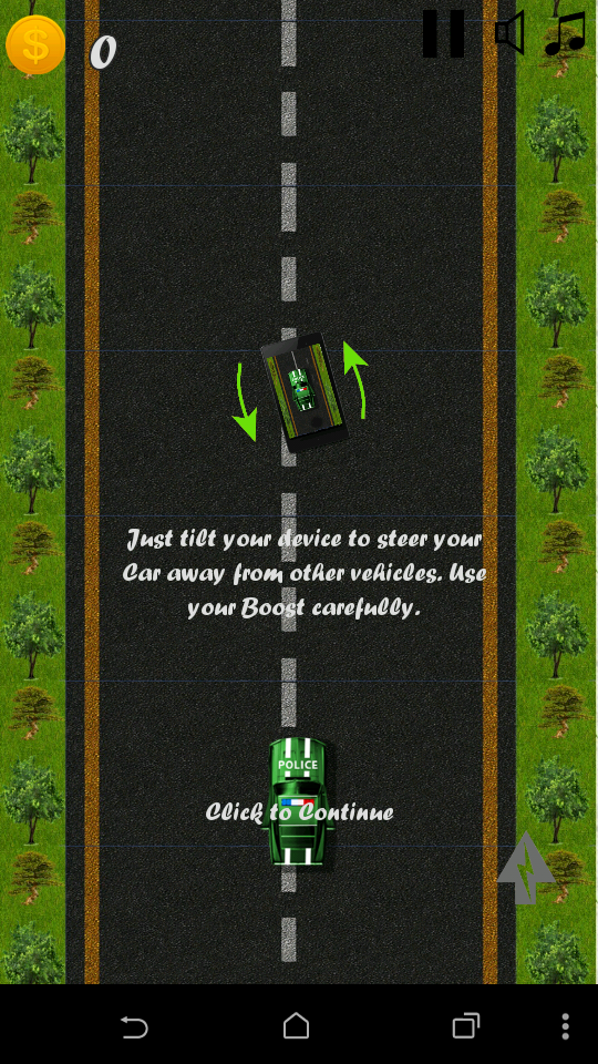 Android application 3D Car Racing screenshort