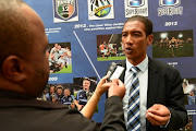 Ashwin Willemse during the 2017 Super Rugby Season launch at SuperSport Studios, Multichoice City on February 22, 2017 in Johannesburg, South Africa. 