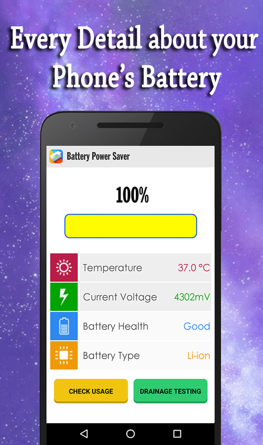 Android application Battery Power Saver Checker screenshort