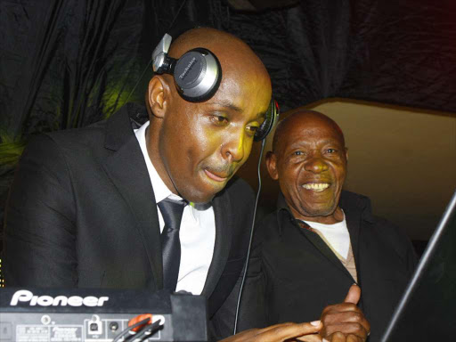 Dj Pinye shares the stage with his dad Joseph Chuani.