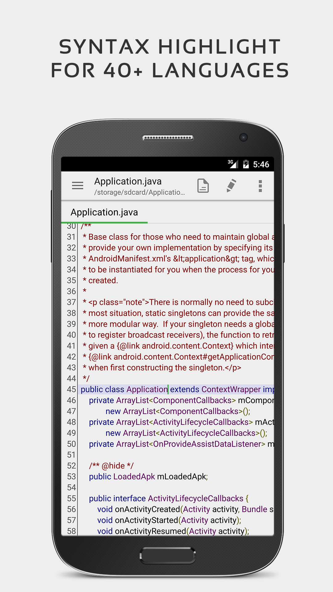 Android application QuickEdit Text Editor - Writer & Code Editor screenshort