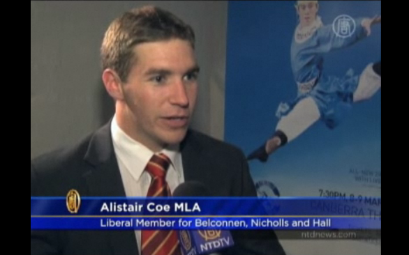 Alistair Coe on chinese television