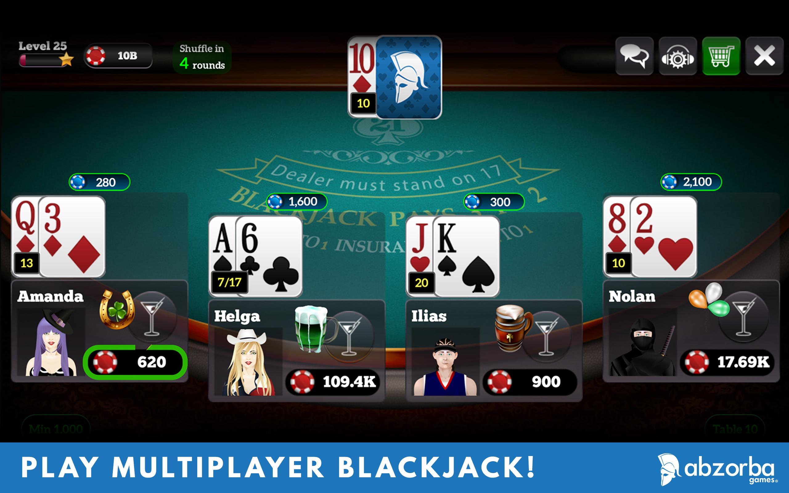 Android application BlackJack 21 - Online Casino screenshort