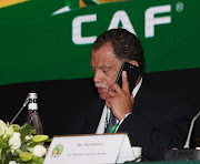 The South African FA (Safa) President Danny Jordaan speaking on his mobile phone during the 40th CAF Congress in Casablanca, Morocco on 01 February 2018.
