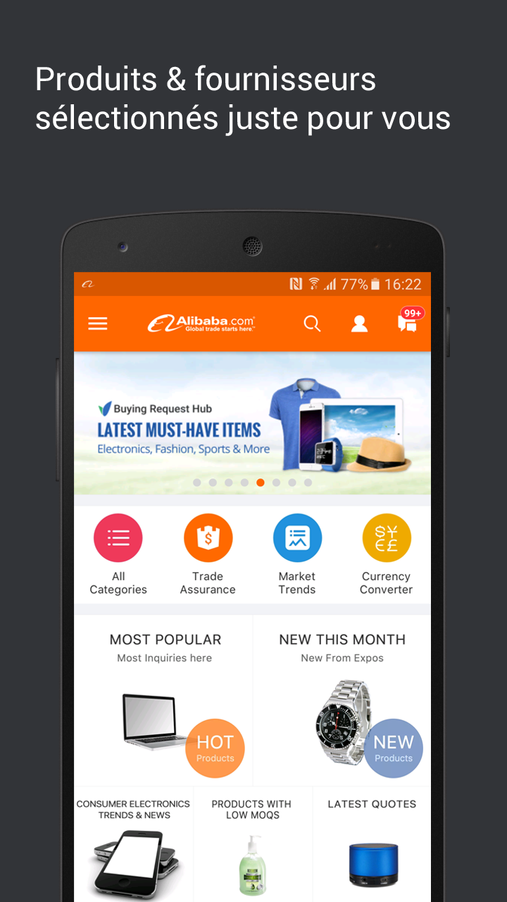 Android application Alibaba.com - B2B marketplace screenshort