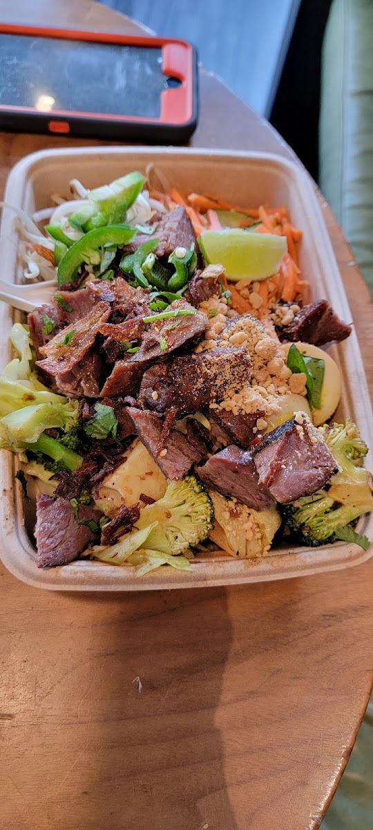 Steak Ox Box. Tasty and filling. It had egg in there.