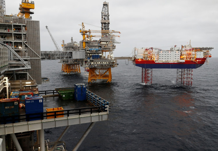 An oil platforms in the North Sea, Norway, December 3 2019. Picture: REUTERS/Ints Kalnins