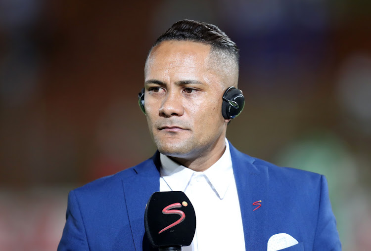 Former Kaizer Chiefs and Bafana Bafana star midfielder Stanton Fredericks during his match analysis for broadcaster SuperSport after the Absa Premiership match between Bidvest Wits and Bloemfontein Celtic at Bidvest Stadium, Johannesburg on January 9 2018.