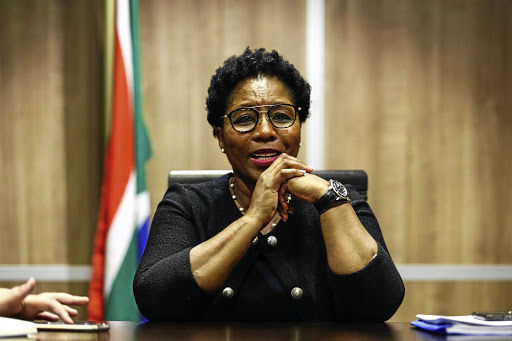 Public service & administration minister Ayanda Dlodlo.