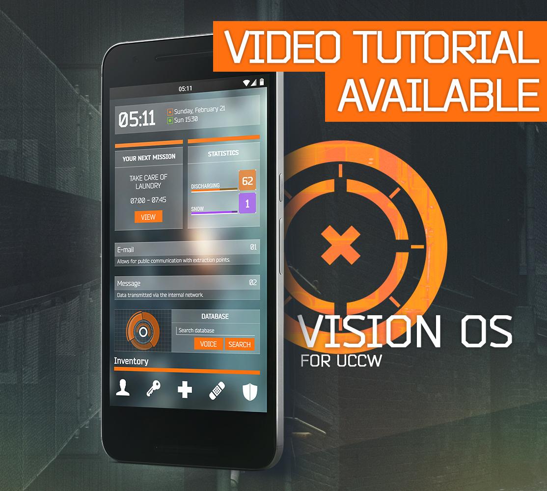 Android application Vision OS - UCCW skin/theme screenshort