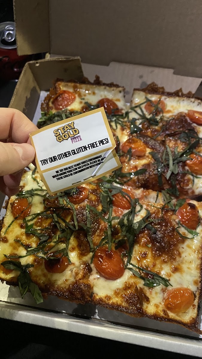 Gluten-Free at Stay Gold Detroit-Style Pizza