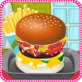 料理ゲーム：ハンバーガー