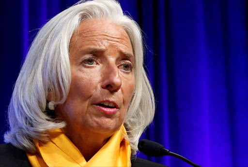 IMF Managing Director Christine Lagarde speaks at a final news conference following the annual IMF-World Bank fall meetings in Washington. Photo: Reuters