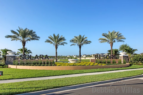 Gated Solara resort in Kissimmee, many villas have south or west-facing private pools, games rooms