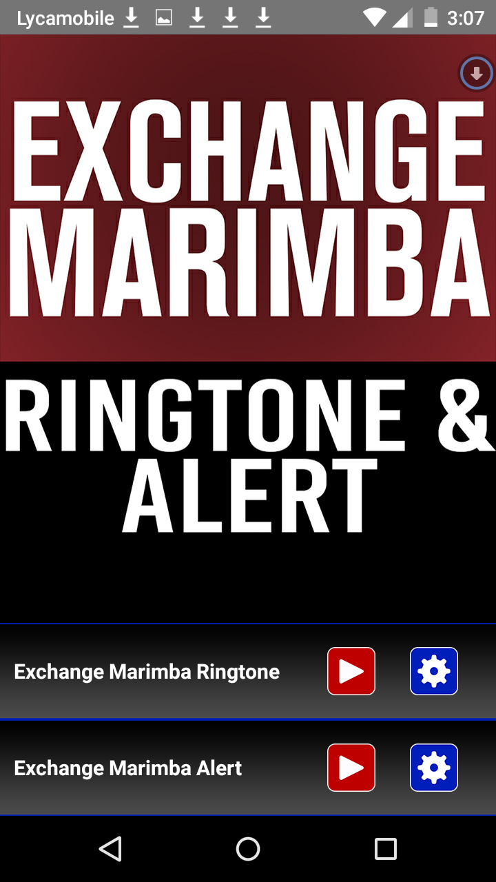 Android application Exchange Marimba Ringtone screenshort