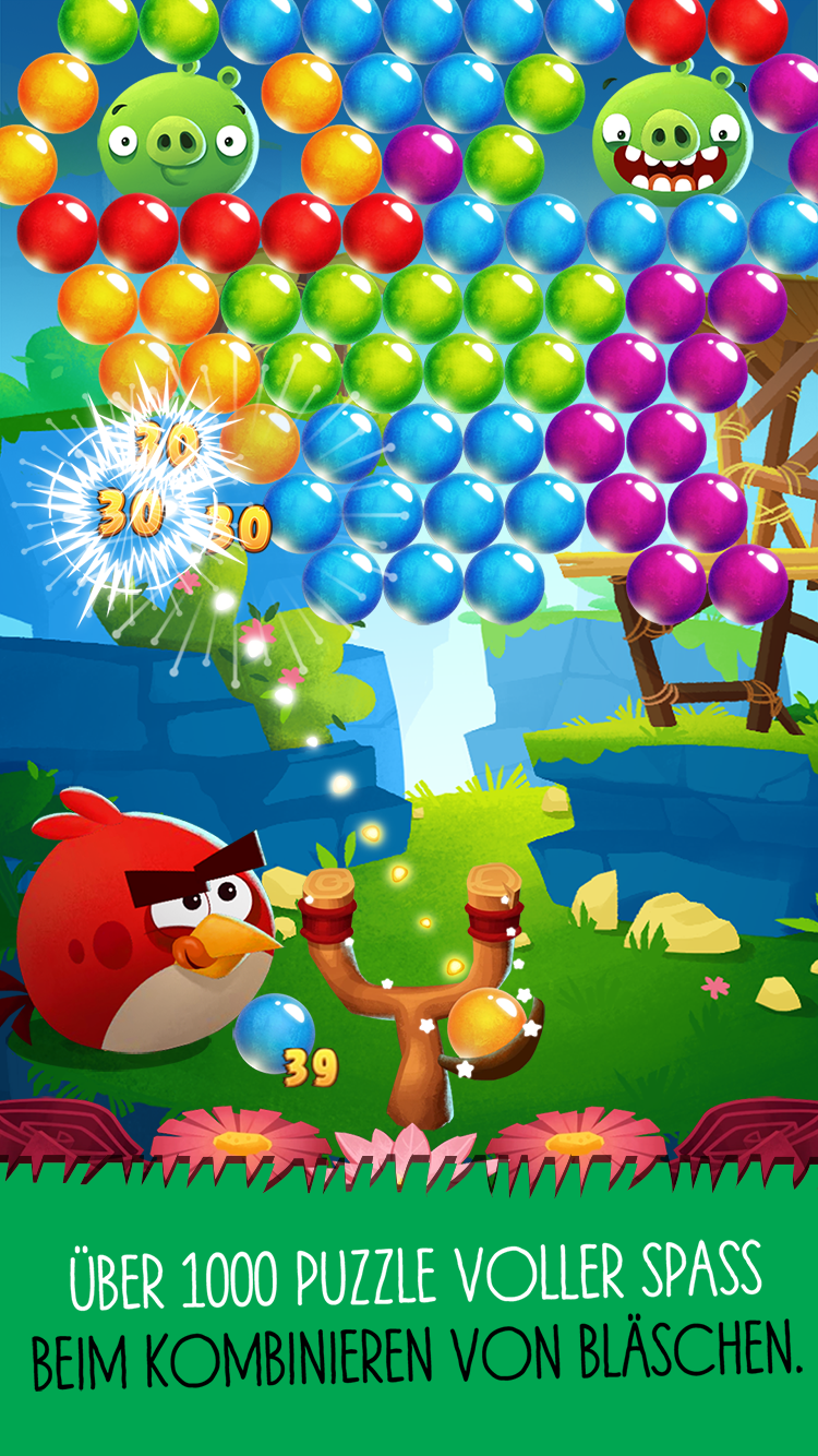 Android application Angry Birds POP Bubble Shooter screenshort