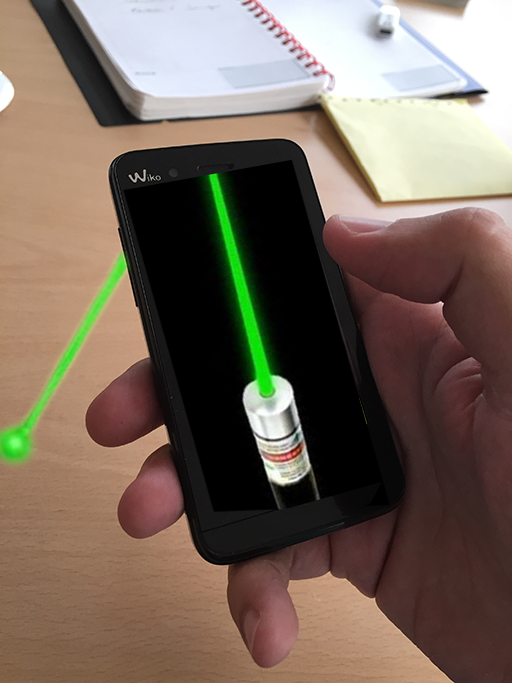 Android application Laser pointer simulator screenshort